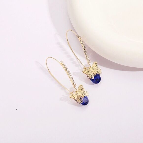 💙 Betsey Johnson dangle butterfly earrings 💙 - Picture 6 of 6